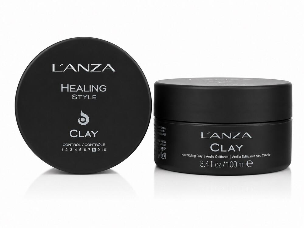 L’ANZA Healing Style Clay 3.4 fl oz / 100 ml Hair Styling Clay Medium Hold *2